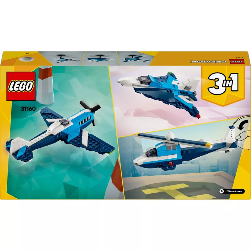 LEGO CREATOR 3 IN 1 31160 Pretekárske lietadlo