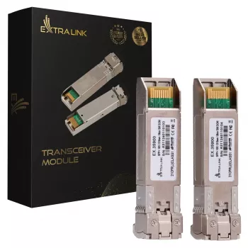 Extralink SFP+ 10G balenie 2 ks | SFP+ modul | 10Gbps, LC/UPC, 1310nm, 10km, singlemode, DOM