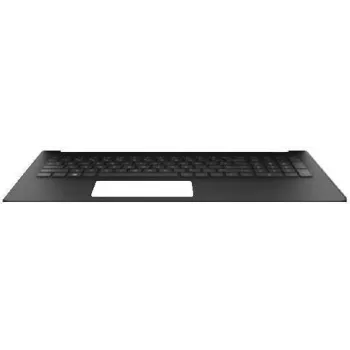Spodná časť krytu s holandskou klávesnicou pre notebooky HP 15, sivá/strieborná - L24637-B31