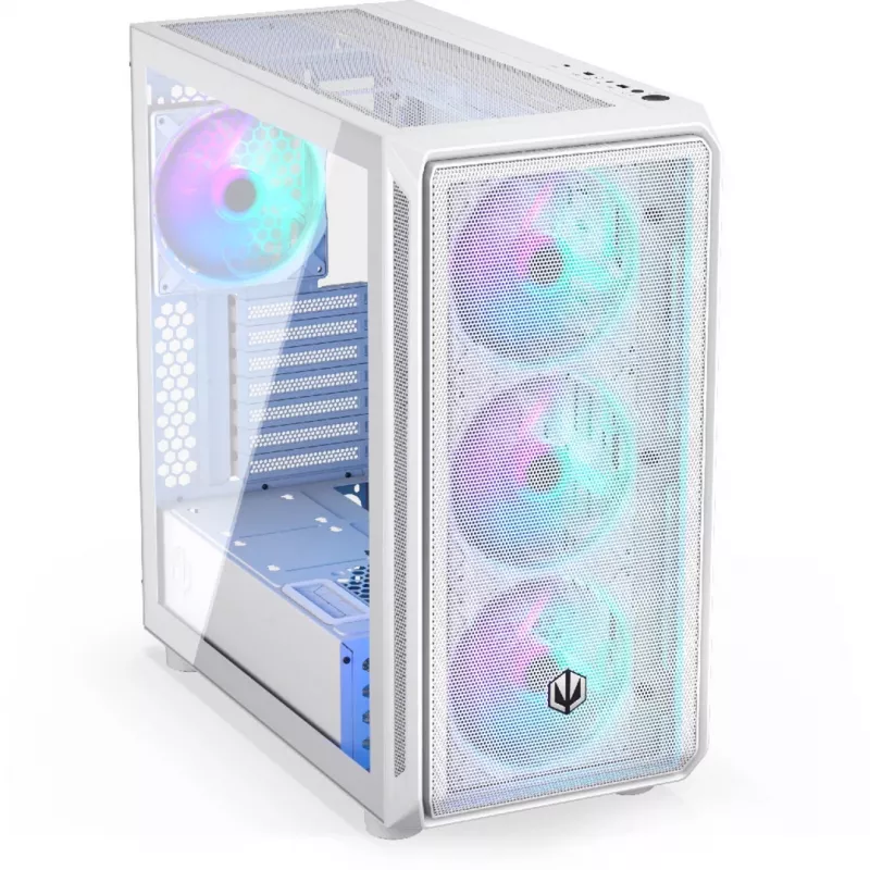 Endorfy Arx 700 ARGB PC skriňa, Midi-Tower, ATX, temperované sklo - vrátane 4x 140 mm ARGB ventilátorov, biela (EY2A017)