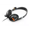 NATEC Drone headset káblový s hlavovým mostom telefonovanie/hudba čierna, oranžová