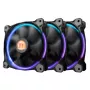 Thermaltake Riing 14 LED 256 Color CL-F043-PL14SW-B ventilátory do skrine 140 mm, balenie 3 ks, 600–1400 ot./min., 4-pin