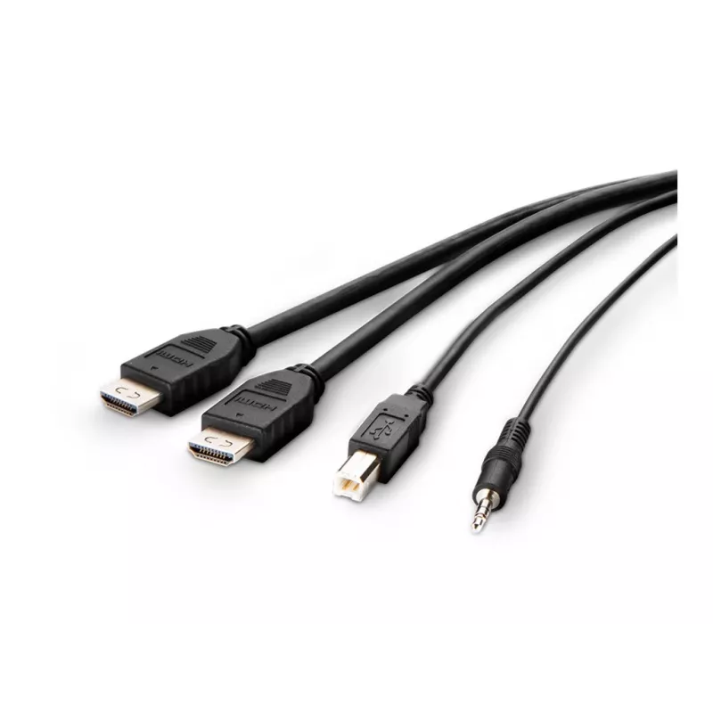 Belkin Secure KVM Combo kábel - video / USB / audio kábel - TAA-kompatibilný - USB, mini jack, HDMI (M)