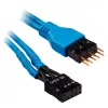 Súprava predlžovacích káblov predného panela Corsair Premium Sleeved, modrá