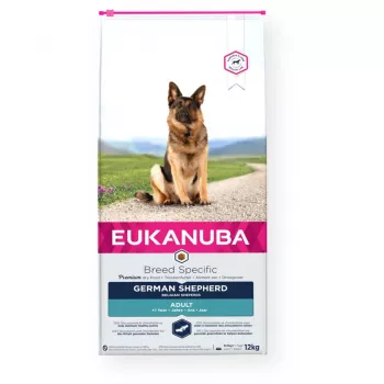 Suché krmivo pre psov EUKANUBA Breed Specific German Shepherd Adult 12 kg, kura, bielkoviny 23 %, tuk 13 %