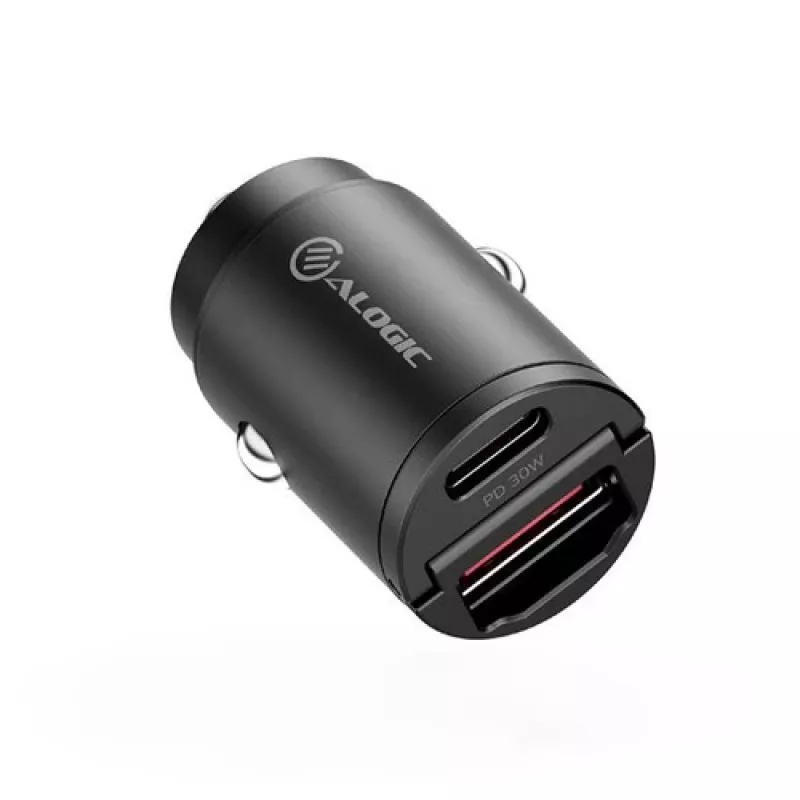 ALOGIC Rapid Power 30W Mini auto nabíjačka USB-C USB-A rýchle nabíjanie