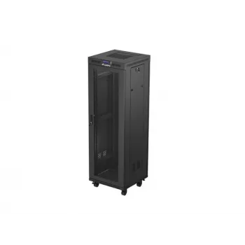 19 palcové samostatne stojace rack puzdro LANBERG FF01-6637-23BL 37U 600x600 čierne