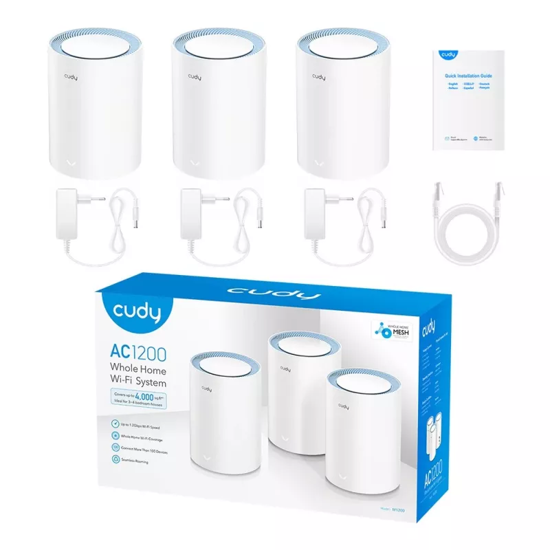 Mesh systém Cudy M1200 3-PACK