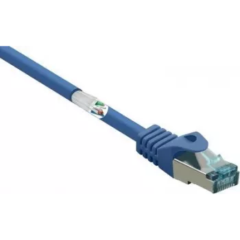RF-5044038 RJ45 sieťový kábel patch kábel CAT 6a S/FTP 1,00 m modrá nehorľavá 1 ks (RF-5044038)