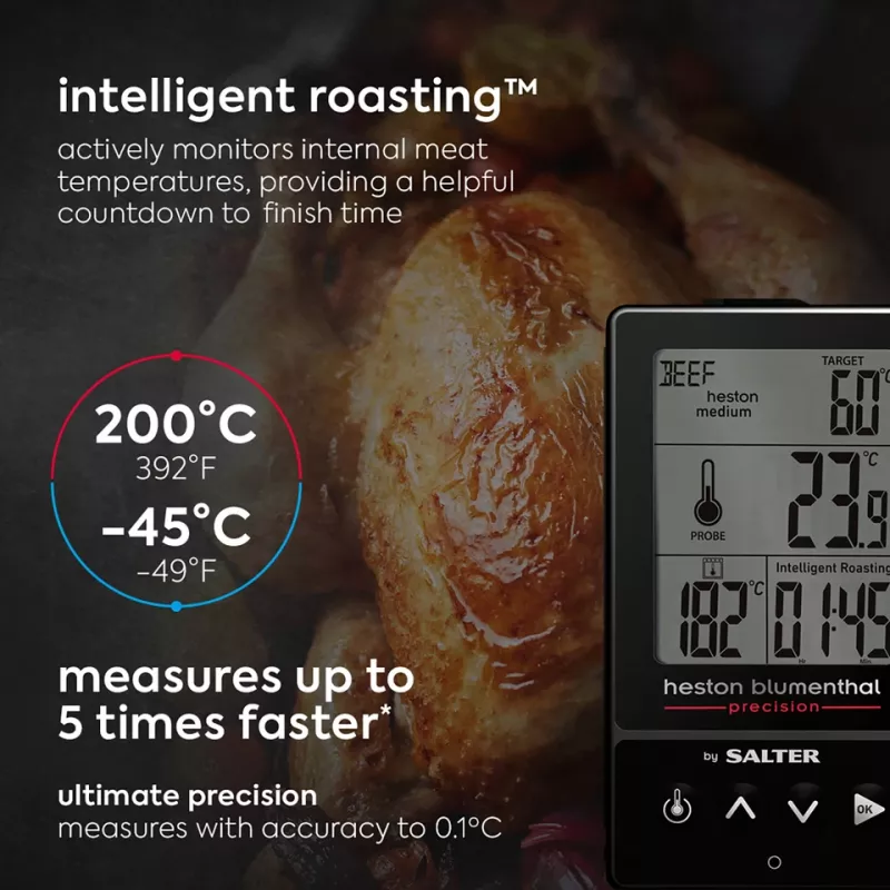 Salter 540A HBBKCR Heston Blumenthal Precision 5-in-1 digitálny kuchynský teplomer