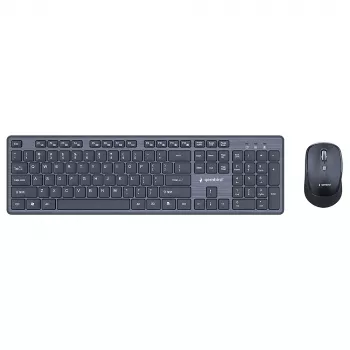 Gembird KBS-WCH-04 bezdrôtový desktop set (klávesnica + myš), čierna, US-layout