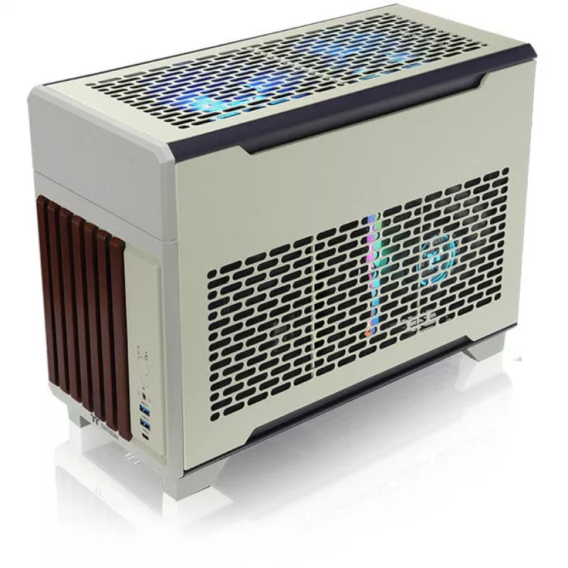 Mini skriňa THERMALTAKE TR100 WS Matcha zelená, kompaktný dizajn, podpora mini-ITX/microATX