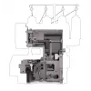 Overlockový šijací stroj SINGER 14HD854 Heavy Duty elektrický 120 W sivý