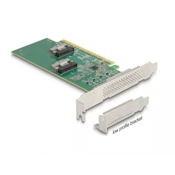DeLOCK PCI Express 4.0 x16 karta na 4 x SFF-8639 NVMe - Bifurcation - Low Profile formát