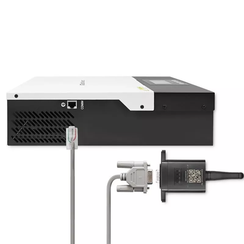 Wi‑Fi modul pre solárny menič QOLTEC 53963 RS232 — RS232 konektivita, model 53963