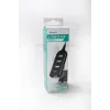 VAKOSS USB hub TC-234UX — 4-portový USB 2.0 hub, DC napájanie (5 V, 1 A), čierny