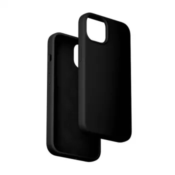Silikónové puzdro Vention KUFB0-20 pre iPhone 15 Plus — čierne, tenké ochranné puzdro