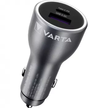 Autonabíjačka Varta 57933101111, 45W celkom, 1× USB-A, 1× USB-C