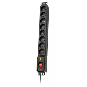 LESTAR LXARM 810 G-A K.:CZ 1,5M 19PDU čierna 8 AC zásuviek 230 V 1,5 m