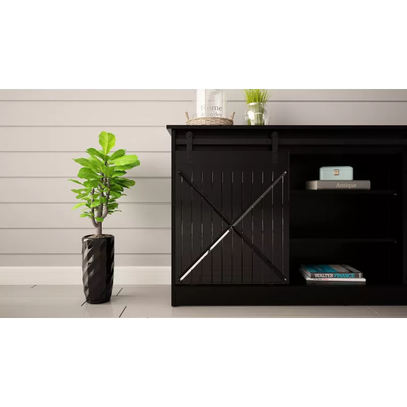 Komoda 160x80x35 GRANERO čierna/čierna lesklá