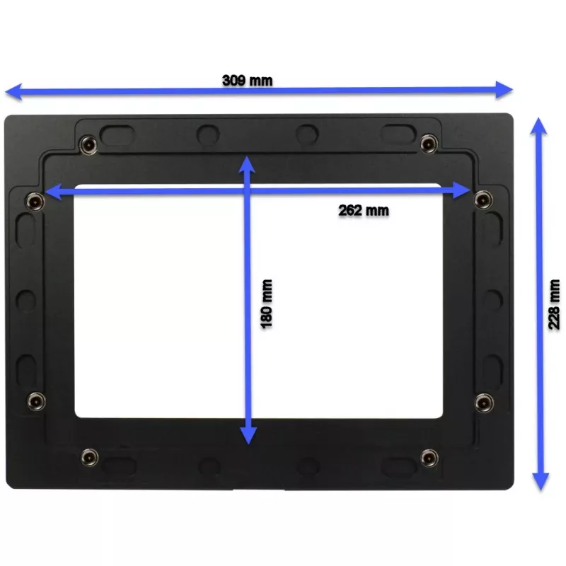 Rám pre ALLNET tablet ALLTCover10NWv1 — biely, 309 × 228 mm, 280 g