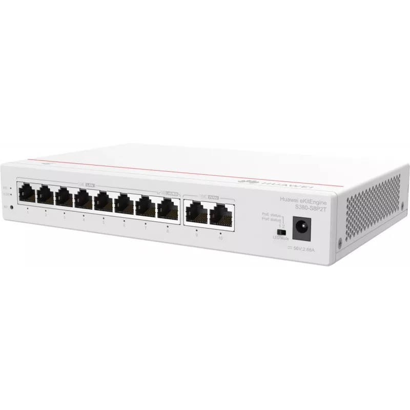 HUAWEI eKit S380-S8P2T multiservisný smerovač, 2x WAN, 8x PoE LAN