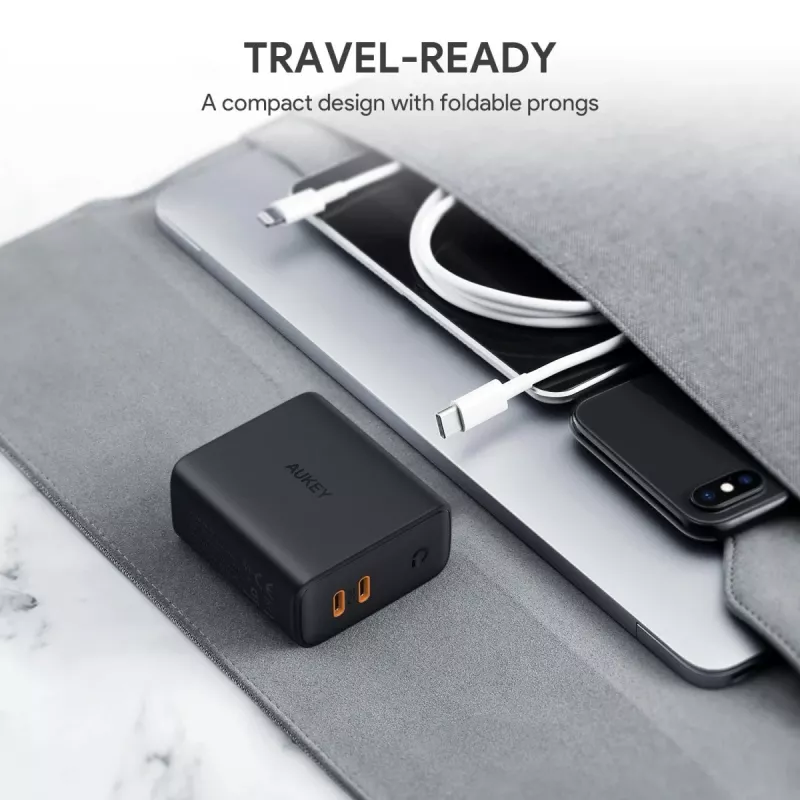 AUKEY PA-D2 nabíjačka pre mobilné zariadenia 36W čierna interiérová