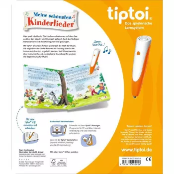tiptoi Moje najkrajšie detské piesne, učebná kniha