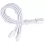 Predlžovací kábel napájacieho zdroja SILVERSTONE EPS 12V 8-pin (30 cm) biely SST-PP07E-EPS8W-V2