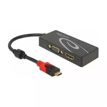 USB grafický adaptér DeLOCK 87730 3840 x 2160 pixelov čierny