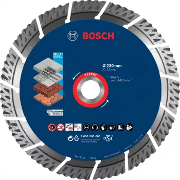 Bosch Expert MultiMaterial diamantový rezný kotúč, 230 mm, 2608900663