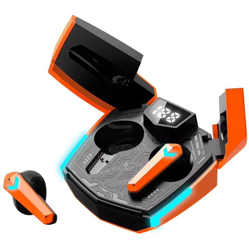 Canyon GTWS-2 slúchadlá bezdrôtové Ear-Hook Gaming USB Type-C nabíjací dok oranžová (CND-GTWS2O)