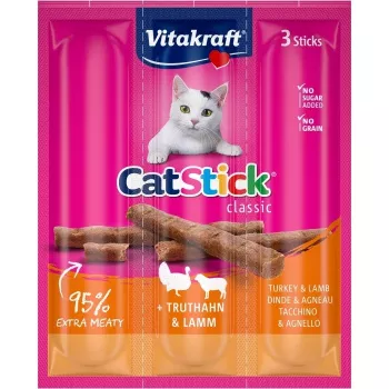 VITAKRAFT Cat Stick morčacie a jahňacie - maškrty pre mačky - 18 g