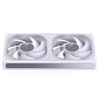 JONSBO ZB-240W 2x120mm ARGB PWM skriňový ventilátor – biela