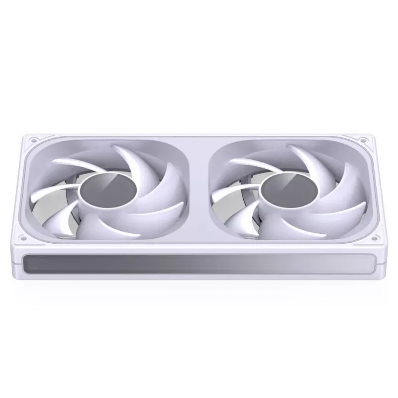 JONSBO ZB-240W 2x120mm ARGB PWM skriňový ventilátor – biela