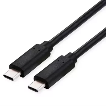 ROLINE USB4 Gen3x2 kábel, CC, ST/ST, 40Gbit/s, 240W, čierny, 0,8 m (11.02.9101)