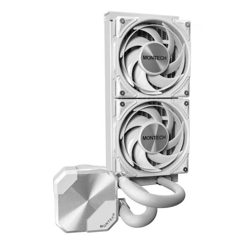 Montech HyperFlow Silent 240 procesorový All-in-One kvapalinový chladič 12 cm biely 1 ks
