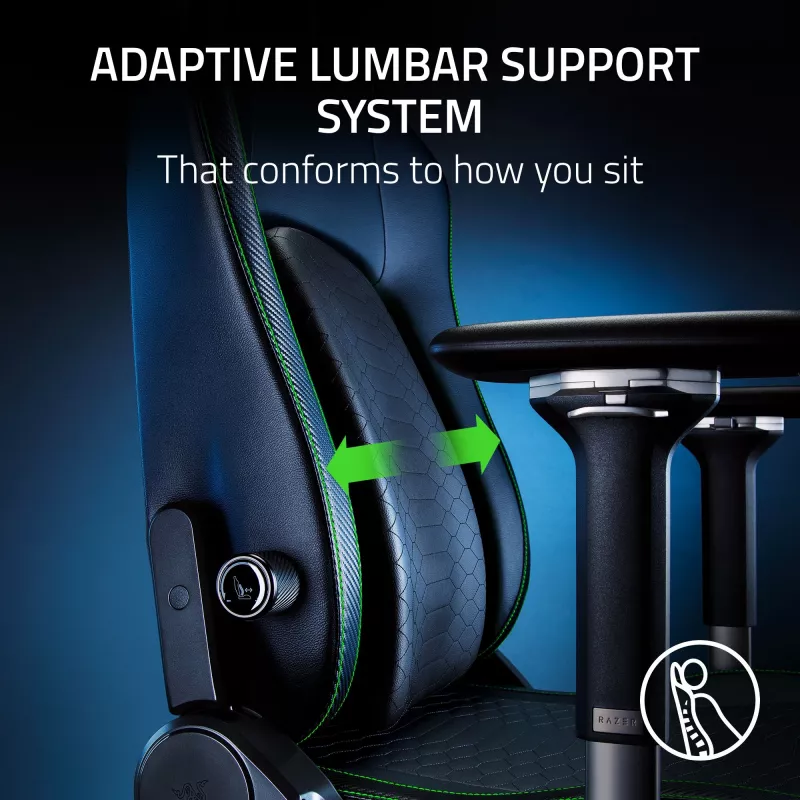 Gamingová stolička Razer Iskur V2 čalúnené sedadlo čierna