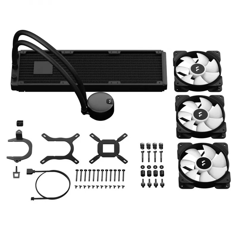 Fractal Design Lumen S36 v2 RGB procesorový all-in-one kvapalinový chladič 12 cm čierna 1 ks