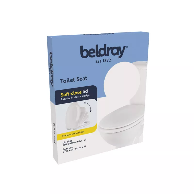 Toaletné sedadlo Beldray LA030252UFFEU7 — antibakteriálne, dizajn nenáročný na údržbu