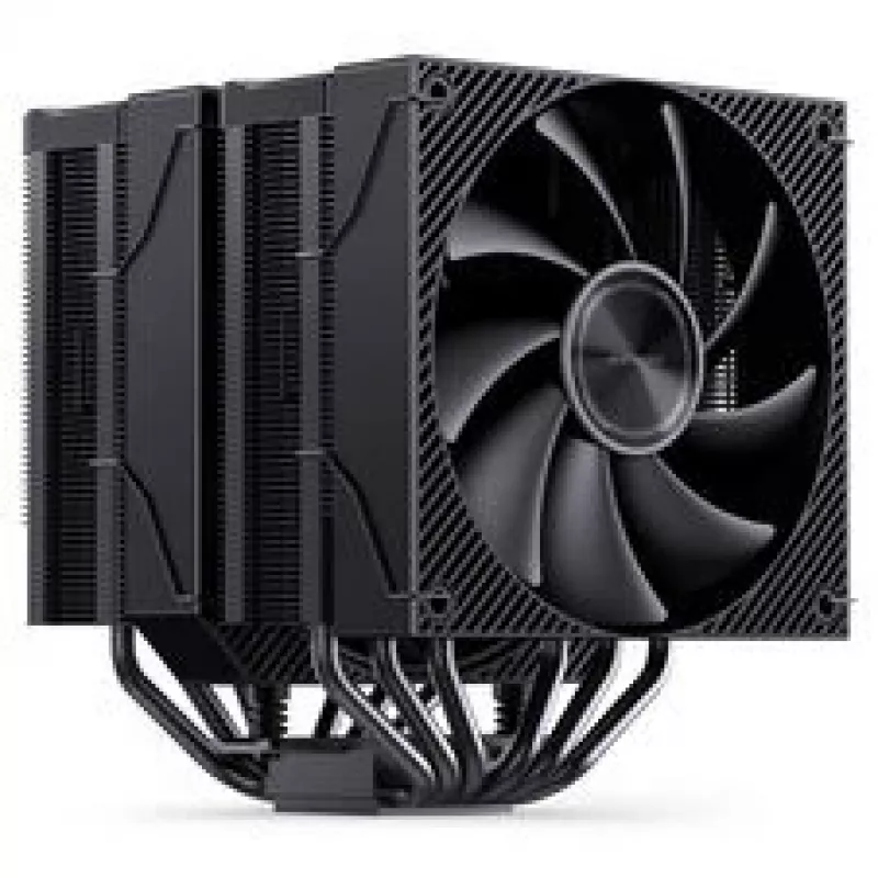 CPU chladič Jonsbo CA90 Dual-Tower s 1×130 mm a 1×120 mm PWM-ARGB ventilátorom, čierny