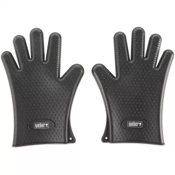 Weber 7017 silikónové grilovacie rukavice čierne
