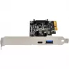 SilverStone ECU03 - USB adaptér - PCIe 2,0 x2 Low Profile - USB-C 3,1 x 1 + USB-C x 1 (SST-ECU03)