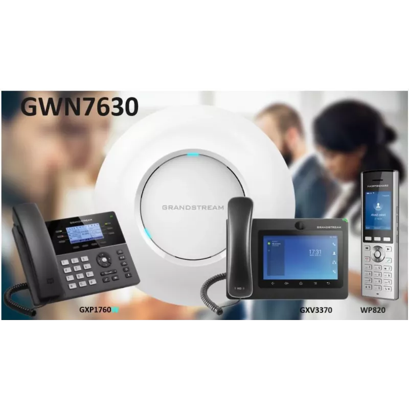 Grandstream Networks GWN7660 bezdrôtový prístupový bod 1770 Mbit/s biela Power over Ethernet (PoE)