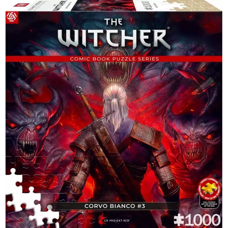 Good Loot Comic Book Puzzle: The Witcher (Wiedźmin) Corvo biela, 1000 dielikov