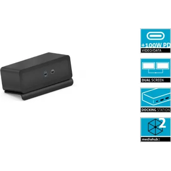 Dokovacia stanica PureLink Mediahub2 USB-C (M2-ENC07-9940) – čierna, USB-C host port