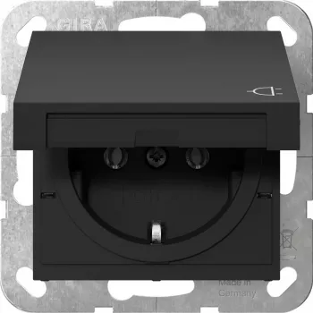GIRA 4454005 SCHUKO KD System 55 čierna (4454005)