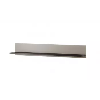 Sada nástenných políc Cama Meble SOHO 125×20×20 cm, drevotrieska, cashmere/čierna, 2 ks