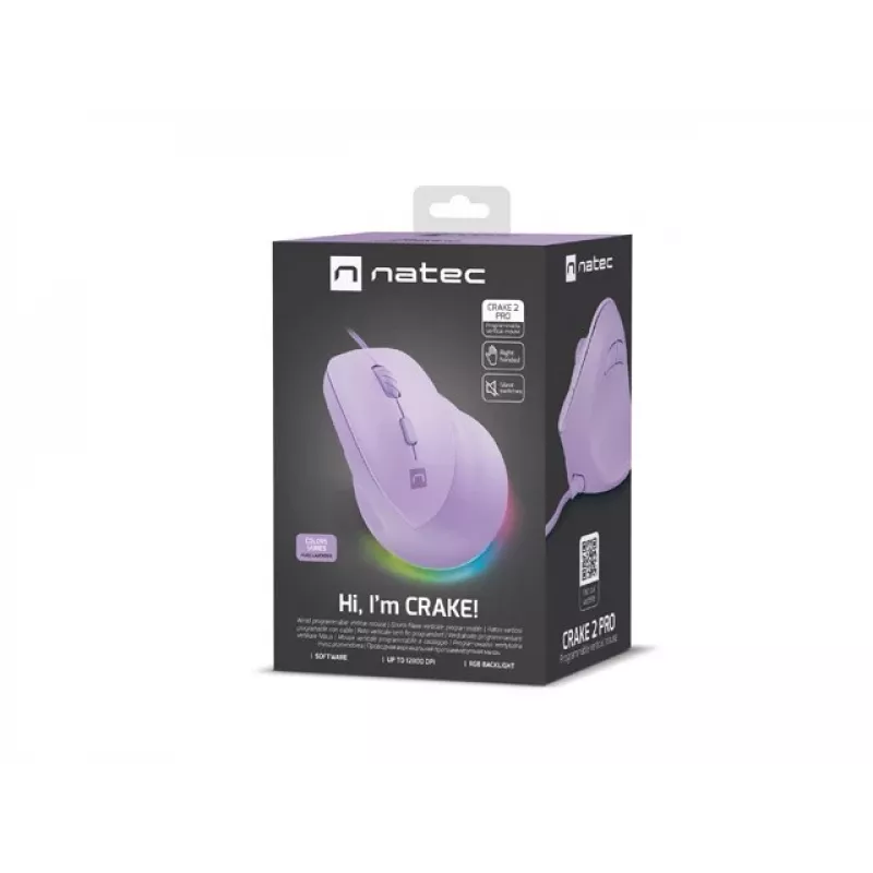 NATEC Crake 2 Pro myš univerzálna pravákov USB Type-A optická 12800 DPI