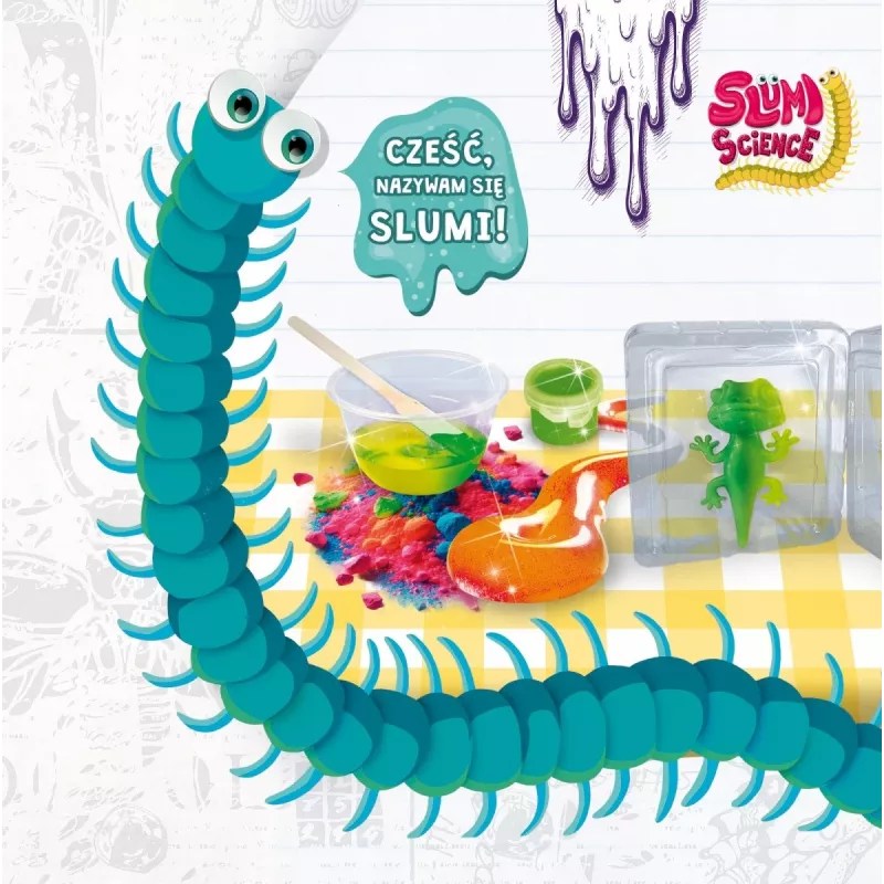 Vzdelávací stláčací Liscianigiochi Slumi Science Chameleón 304-PL110971 – praktická vedecká hračka